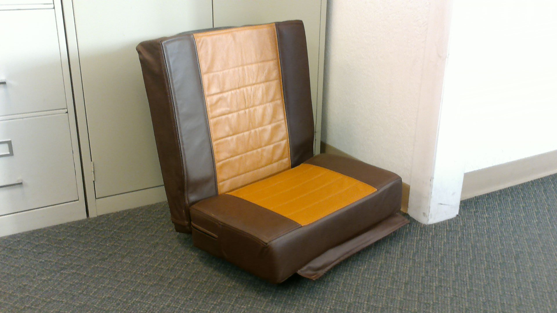 Front and Rear Leather Seat Cushion Set